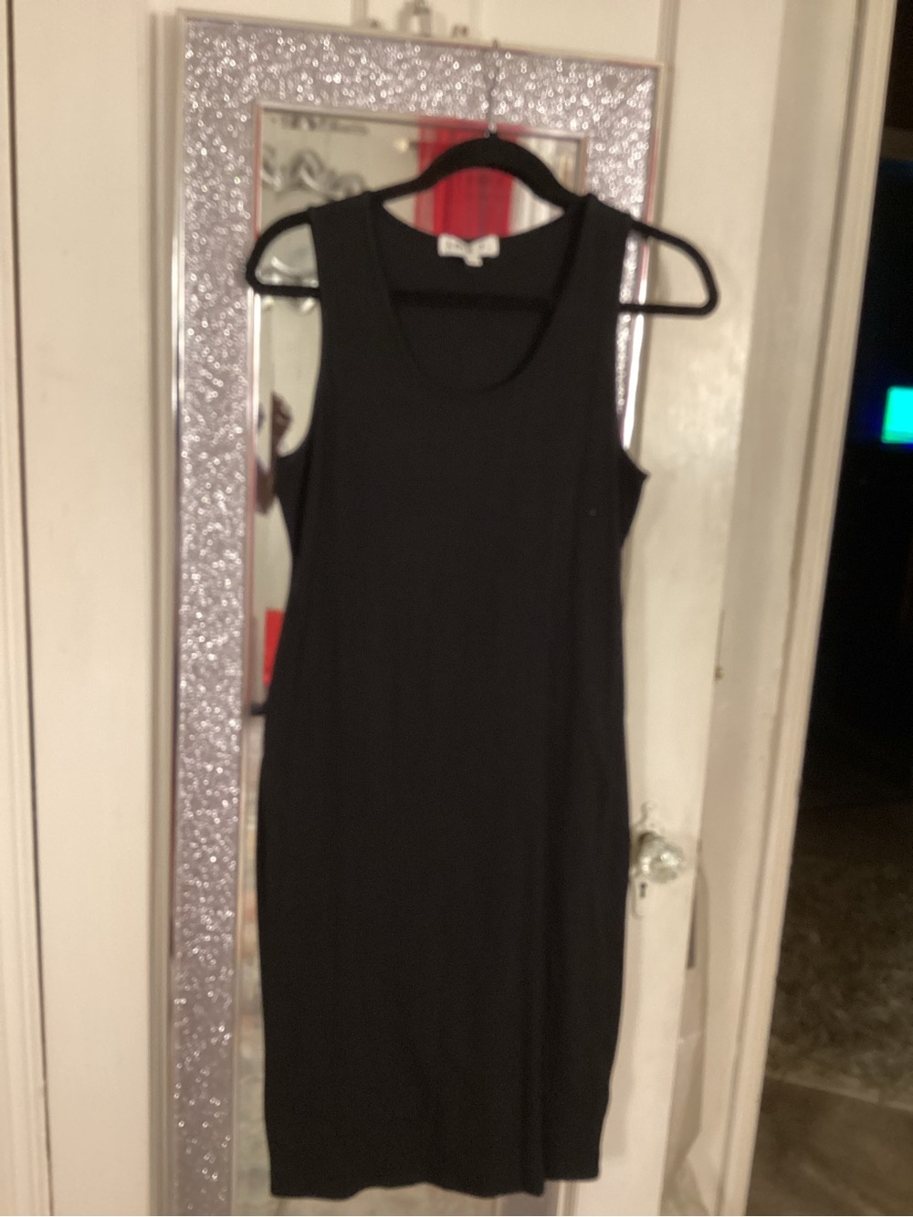 Love Black Sleeveless Midi Tank Dress
